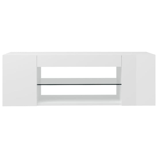 Tv-meubel met LED-verlichting 90x39x30 cm hoogglans wit MeubelReus