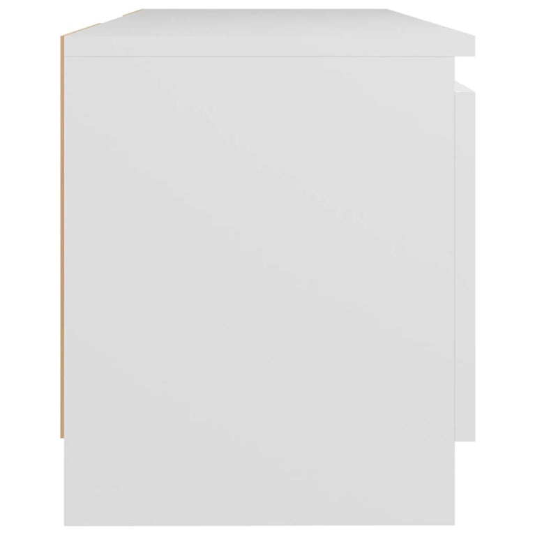 Tv-meubel met LED-verlichting 120x30x35,5 cm wit MeubelReus