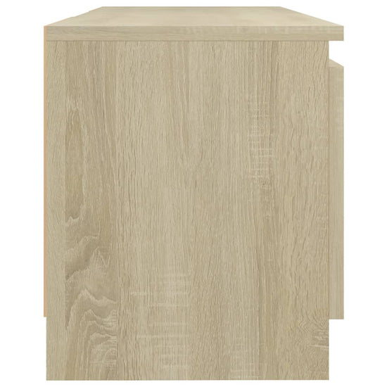 Tv-meubel met LED-verlichting 120x30x35,5 cm sonoma eikenkleur MeubelReus