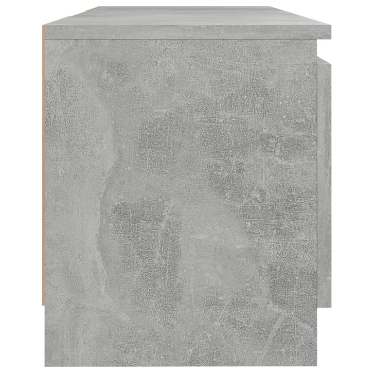 Tv-meubel met LED-verlichting 120x30x35,5 cm betongrijs MeubelReus