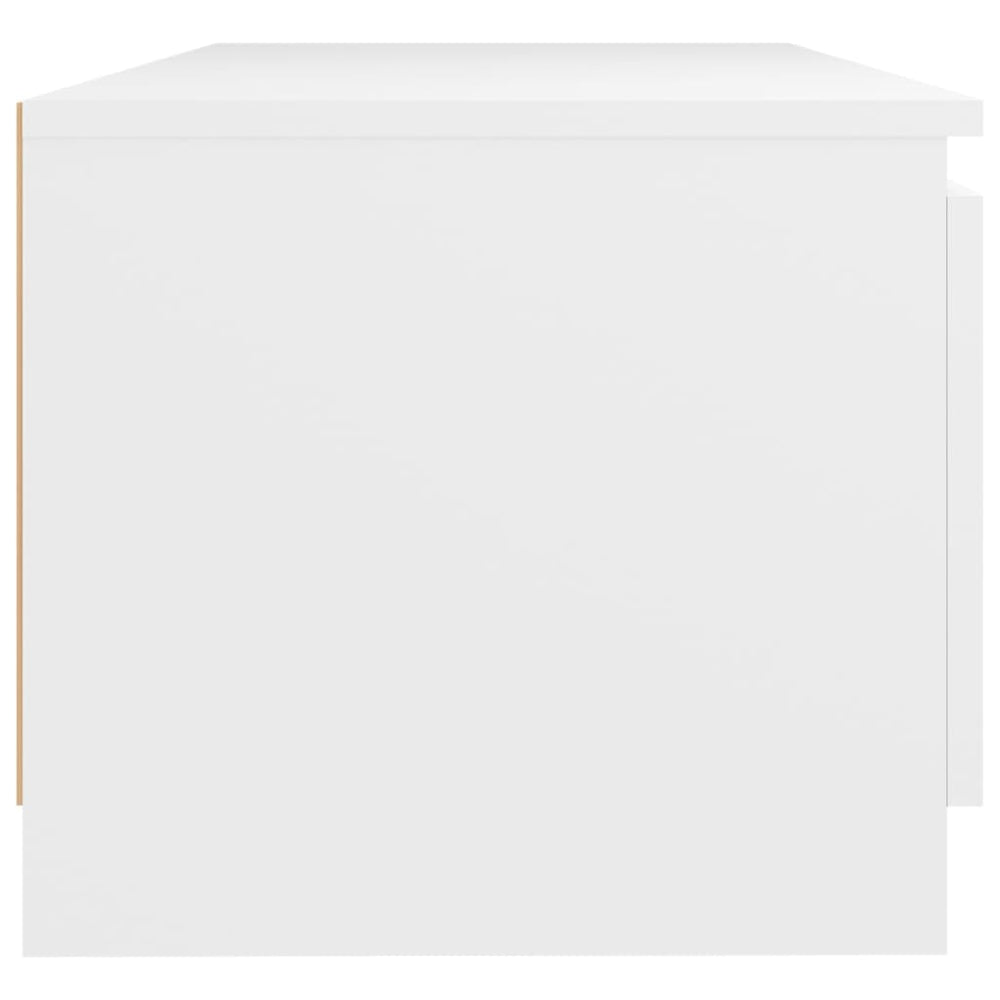 Tv-meubel met LED-verlichting 140x40x35,5 cm wit MeubelReus