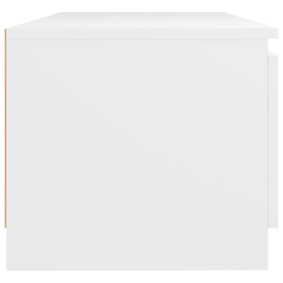 Tv-meubel met LED-verlichting 140x40x35,5 cm wit MeubelReus