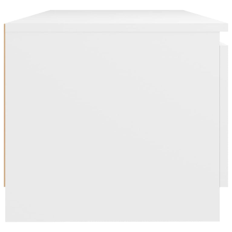 Tv-meubel met LED-verlichting 140x40x35,5 cm wit MeubelReus