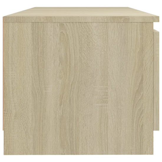 Tv-meubel met LED-verlichting 140x40x35,5 cm sonoma eikenkleur MeubelReus