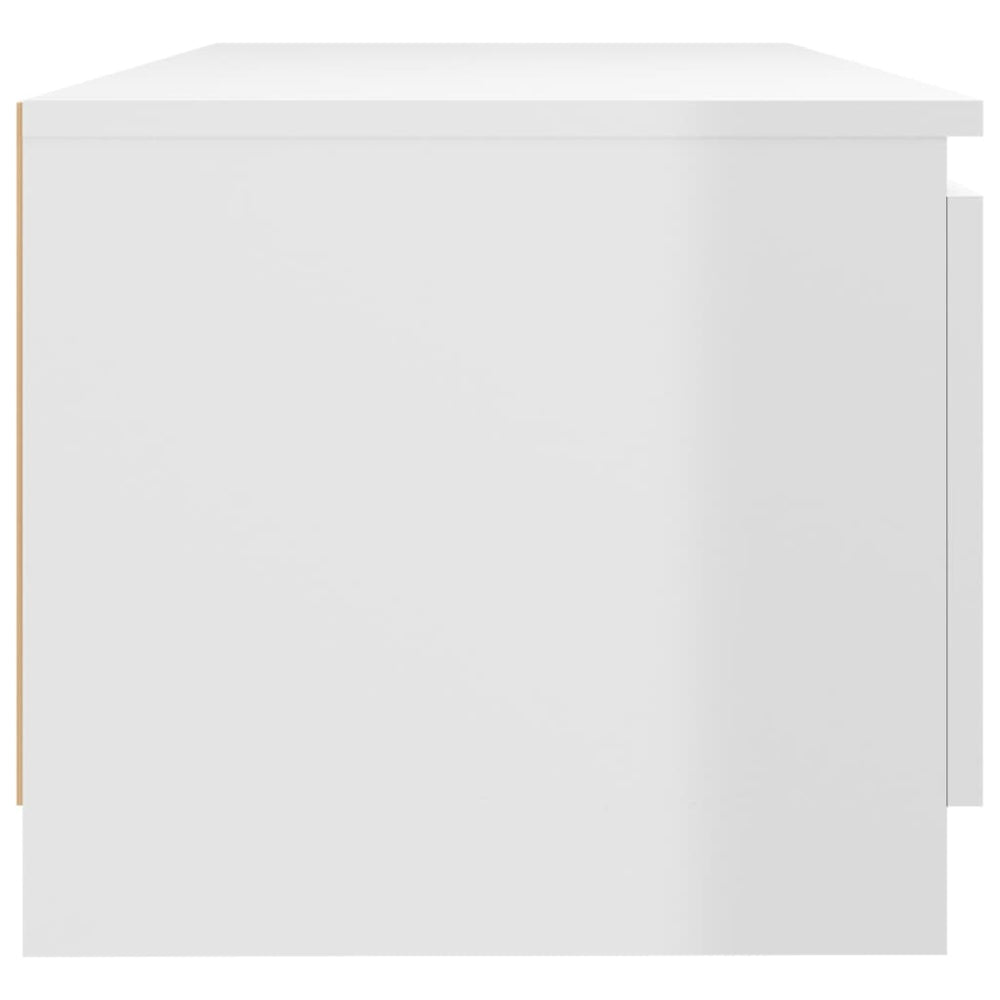Tv-meubel met LED-verlichting 140x40x35,5 cm hoogglans wit MeubelReus