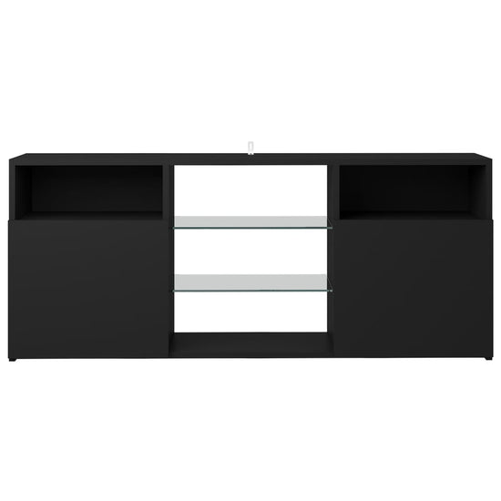 Tv-meubel met LED-verlichting 120x30x50 cm zwart MeubelReus