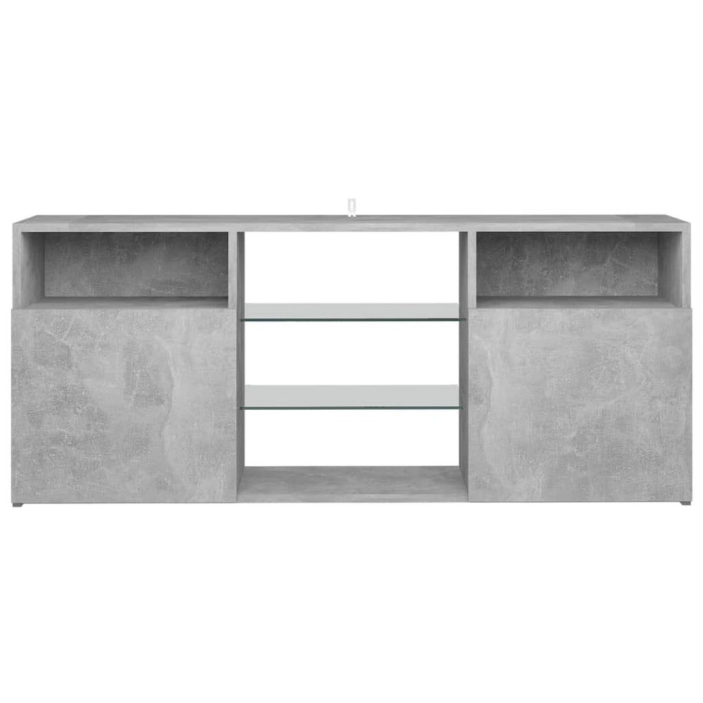 Tv-meubel met LED-verlichting 120x30x50 cm betongrijs MeubelReus