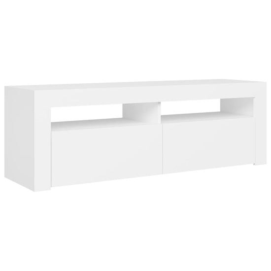 Tv-meubel met LED-verlichting 120x35x40 cm wit MeubelReus
