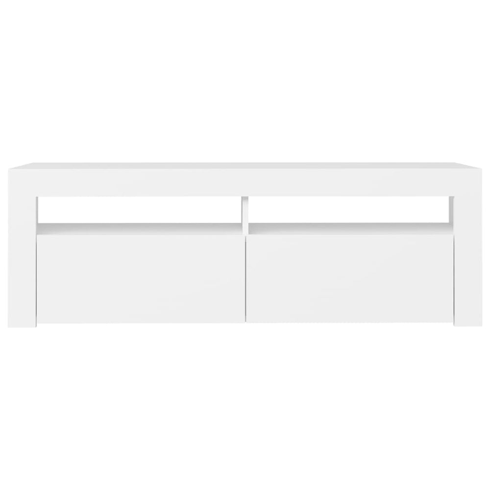 Tv-meubel met LED-verlichting 120x35x40 cm wit MeubelReus