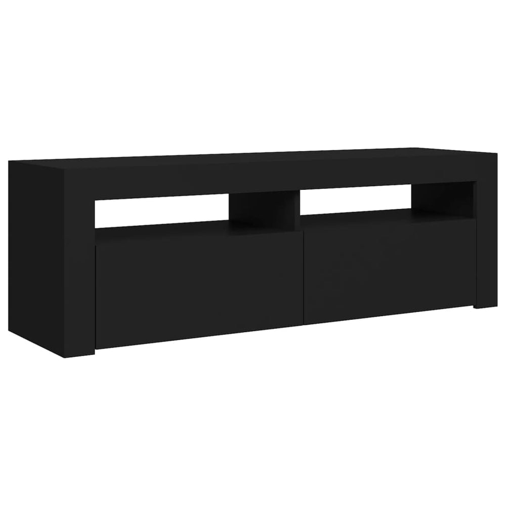 Tv-meubel met LED-verlichting 120x35x40 cm zwart MeubelReus