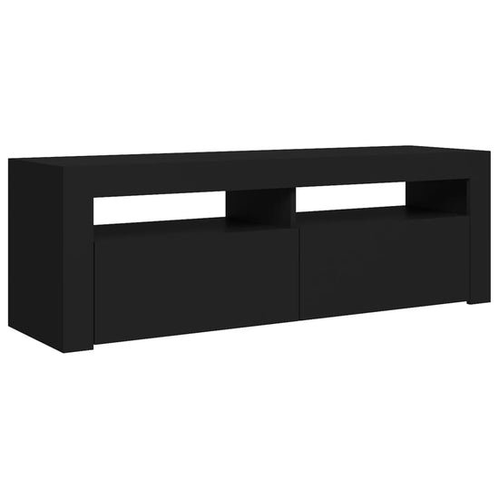 Tv-meubel met LED-verlichting 120x35x40 cm zwart MeubelReus