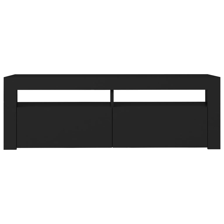 Tv-meubel met LED-verlichting 120x35x40 cm zwart MeubelReus