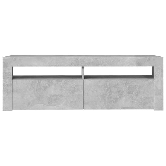Tv-meubel met LED-verlichting 120x35x40 cm betongrijs MeubelReus