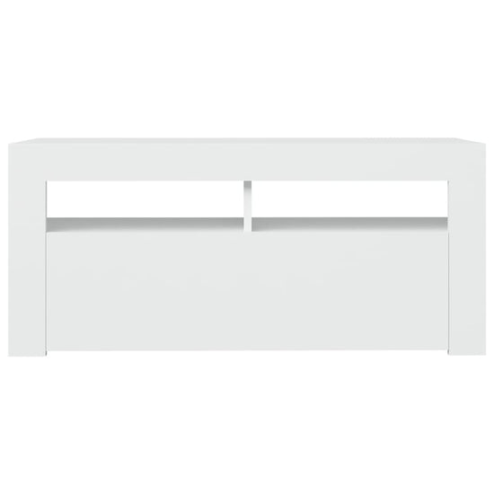 Tv-meubel met LED-verlichting 90x35x40 cm wit MeubelReus
