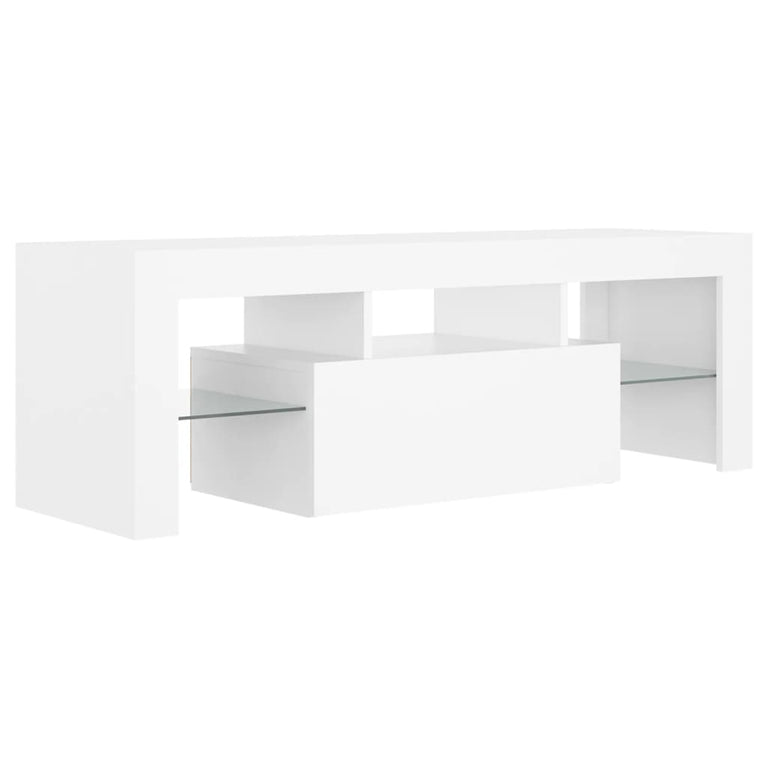 Tv-meubel met LED-verlichting 120x35x40 cm wit MeubelReus