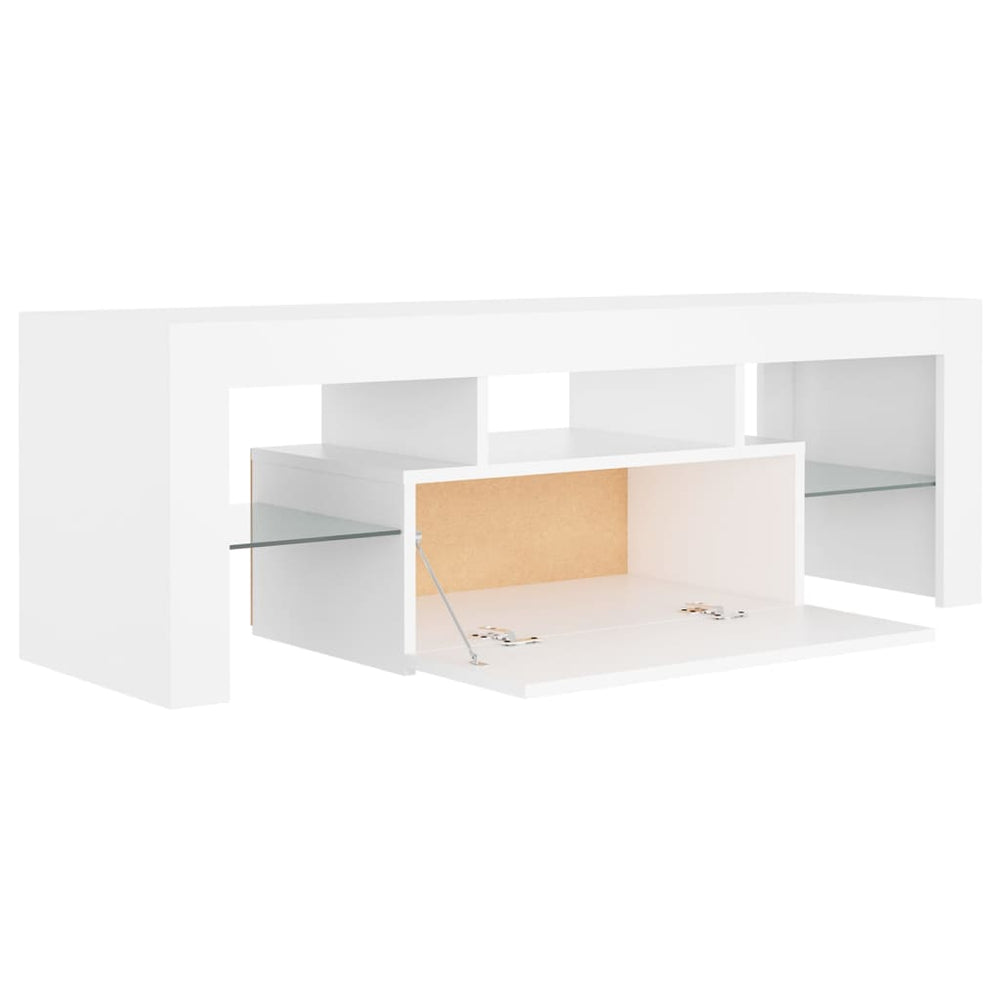 Tv-meubel met LED-verlichting 120x35x40 cm wit MeubelReus