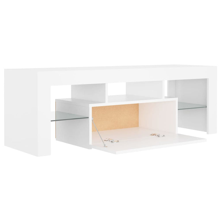 Tv-meubel met LED-verlichting 120x35x40 cm wit MeubelReus