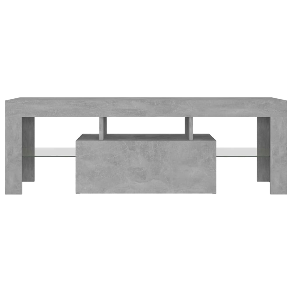 Tv-meubel met LED-verlichting 120x35x40 cm betongrijs MeubelReus