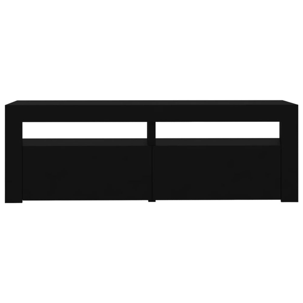 Tv-meubel met LED-verlichting 120x35x40 cm zwart MeubelReus