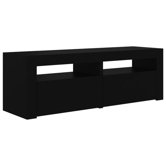 Tv-meubel met LED-verlichting 120x35x40 cm zwart MeubelReus