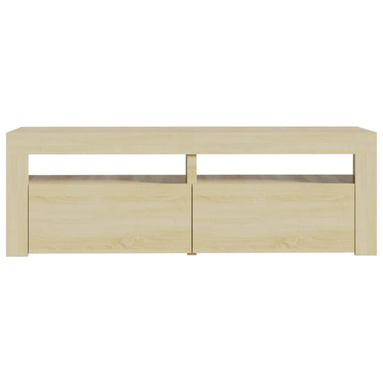 Tv-meubel met LED-verlichting 120x35x40cm sonoma eikenkleurig MeubelReus