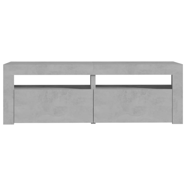 Tv-meubel met LED-verlichting 120x35x40 cm betongrijs MeubelReus