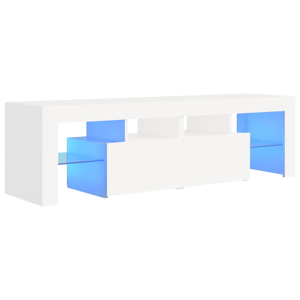 Tv-meubel met LED-verlichting 140x36,5x40 cm wit MeubelReus