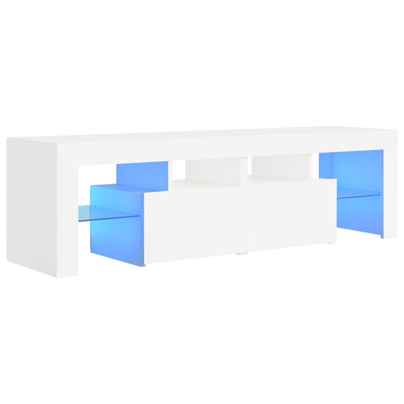 Tv-meubel met LED-verlichting 140x36,5x40 cm wit MeubelReus