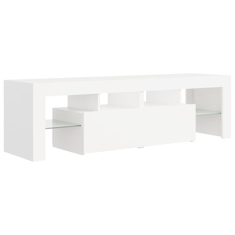Tv-meubel met LED-verlichting 140x36,5x40 cm wit MeubelReus
