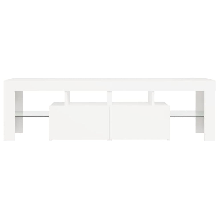 Tv-meubel met LED-verlichting 140x36,5x40 cm wit MeubelReus