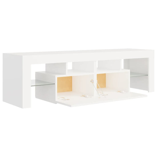 Tv-meubel met LED-verlichting 140x36,5x40 cm wit MeubelReus