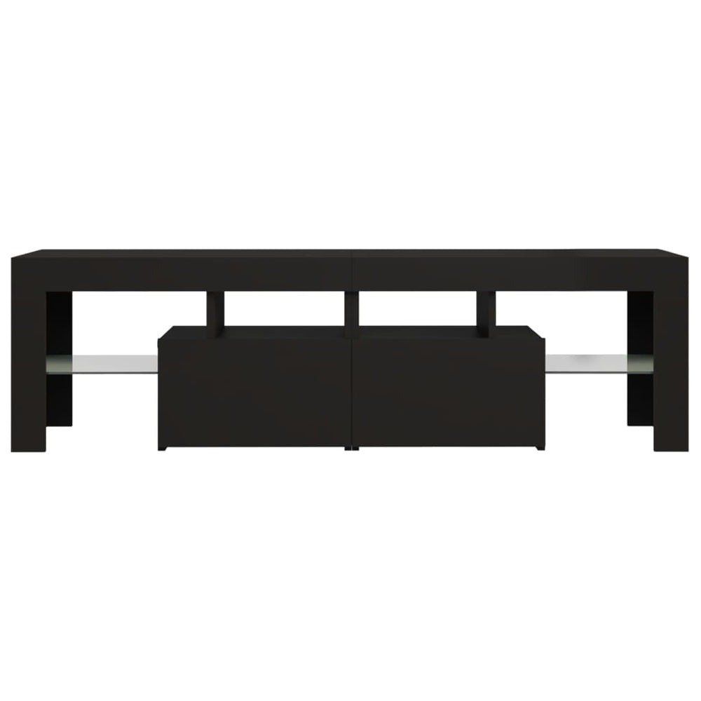 Tv-meubel met LED-verlichting 140x36,5x40 cm zwart MeubelReus