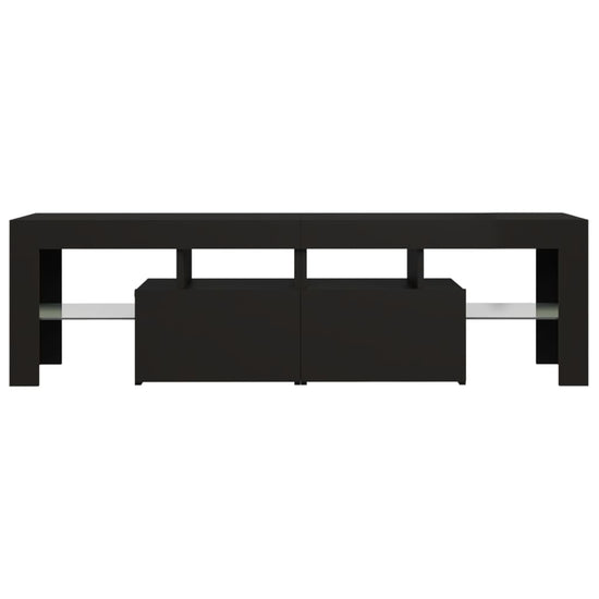 Tv-meubel met LED-verlichting 140x36,5x40 cm zwart MeubelReus