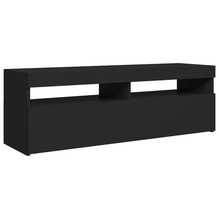 Tv-meubel met LED-verlichting 120x35x40 cm zwart MeubelReus