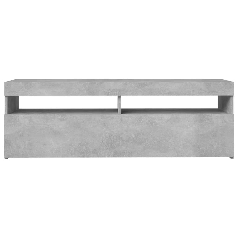 Tv-meubel met LED-verlichting 120x35x40 cm betongrijs MeubelReus