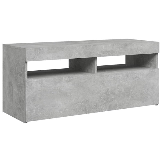 Tv-meubel met LED-verlichting 90x35x40 cm betongrijs MeubelReus
