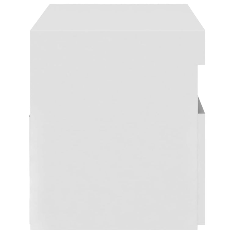 Tv-meubel met LED-verlichting 75x35x40 cm wit MeubelReus