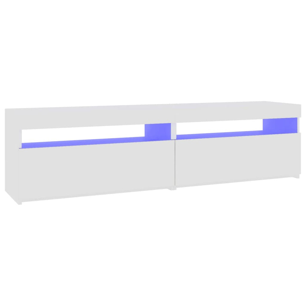 Tv-meubelen 2 st met LED-verlichting 75x35x40 cm wit MeubelReus