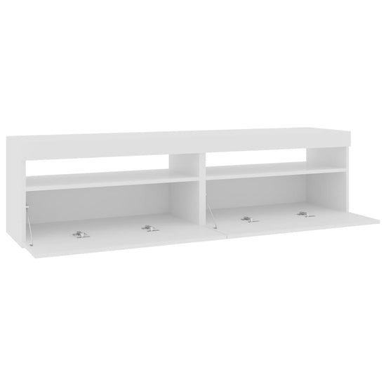 Tv-meubelen 2 st met LED-verlichting 75x35x40 cm wit MeubelReus
