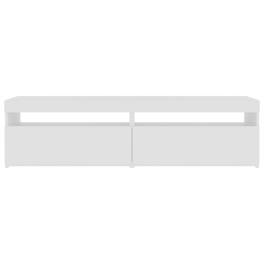 Tv-meubelen 2 st met LED-verlichting 75x35x40 cm wit MeubelReus