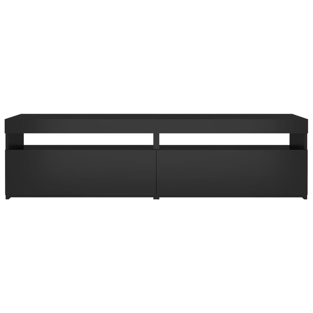 Tv-meubelen 2 st met LED-verlichting 75x35x40 cm zwart MeubelReus