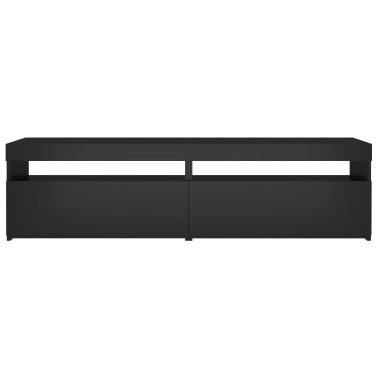 Tv-meubelen 2 st met LED-verlichting 75x35x40 cm zwart MeubelReus