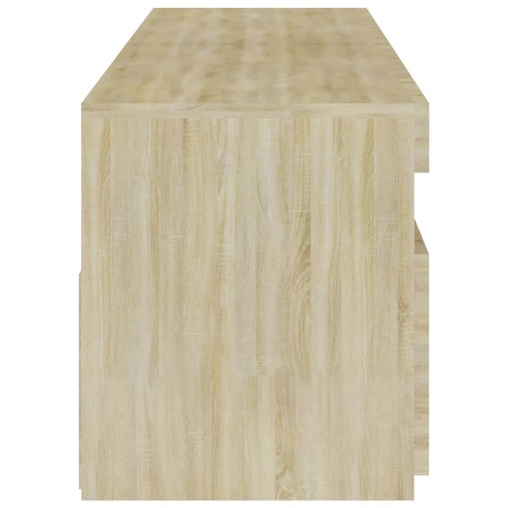Tv-meubelen 2 st met LED-verlichting 75x35x40 cm sonoma eiken MeubelReus