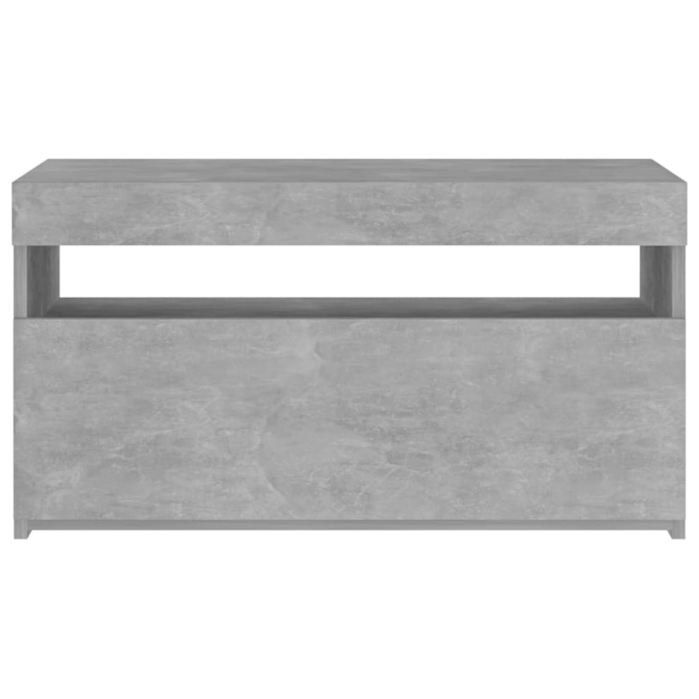 Tv-meubel met LED-verlichting 75x35x40 cm betongrijs MeubelReus