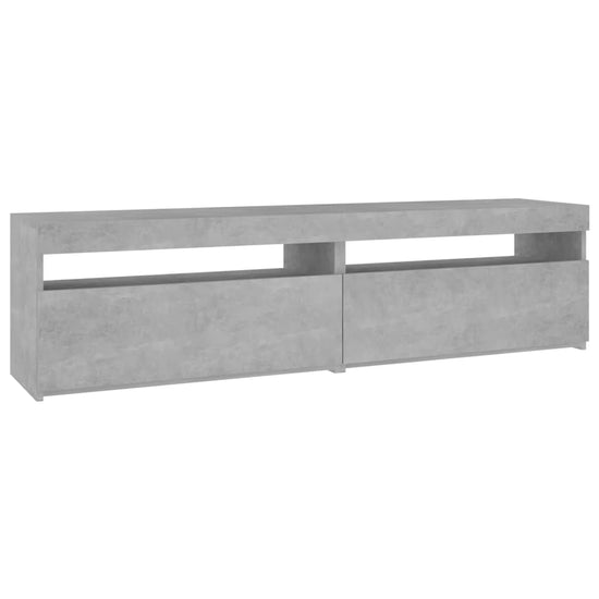 Tv-meubelen 2 st met LED-verlichting 75x35x40 cm betongrijs MeubelReus