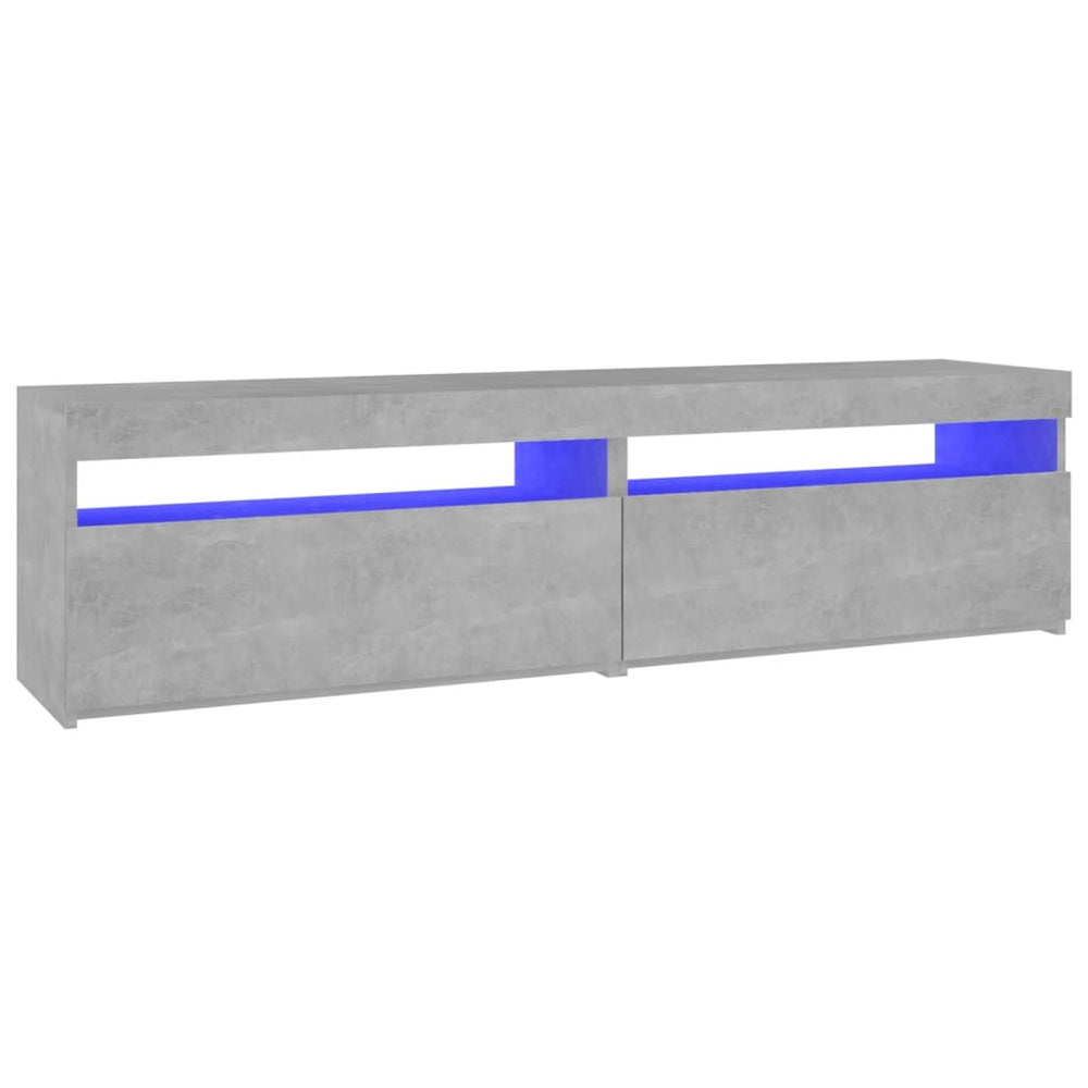 Tv-meubelen 2 st met LED-verlichting 75x35x40 cm betongrijs MeubelReus