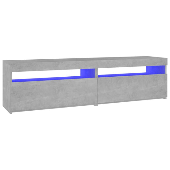 Tv-meubelen 2 st met LED-verlichting 75x35x40 cm betongrijs MeubelReus