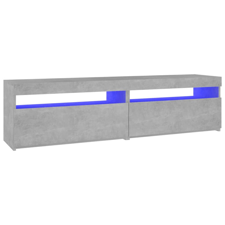 Tv-meubelen 2 st met LED-verlichting 75x35x40 cm betongrijs MeubelReus