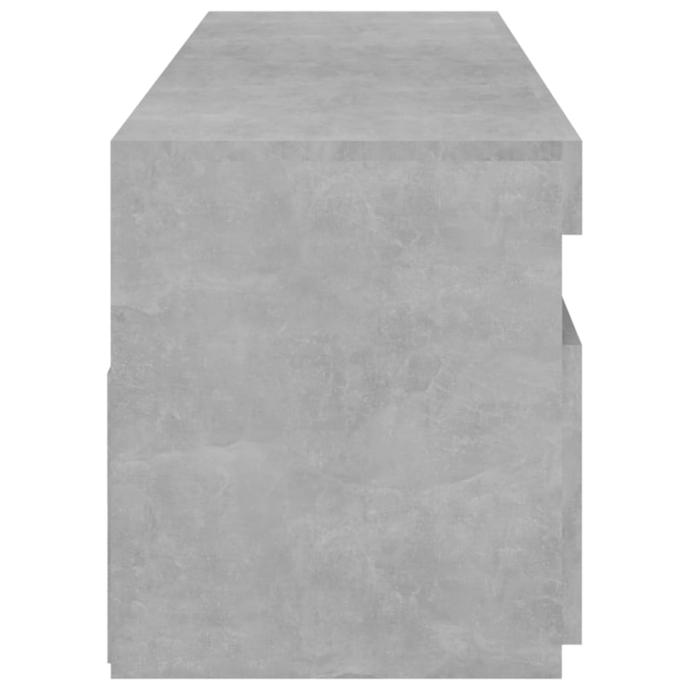 Tv-meubelen 2 st met LED-verlichting 75x35x40 cm betongrijs MeubelReus