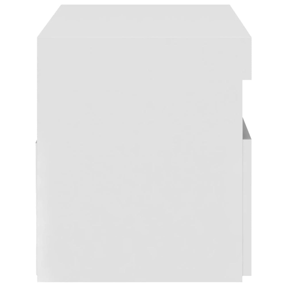 Tv-meubel met LED-verlichting 75x35x40 cm hoogglans wit MeubelReus